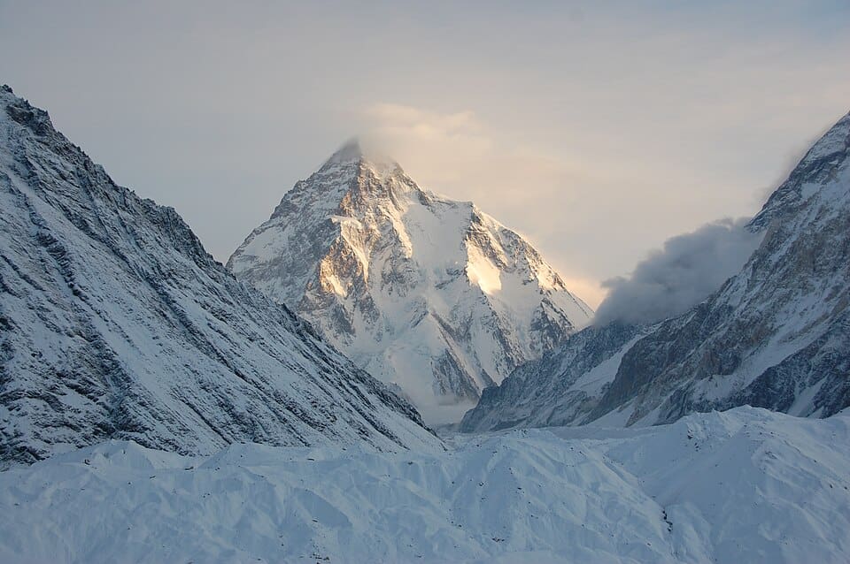 Mount K2’s sharp peak